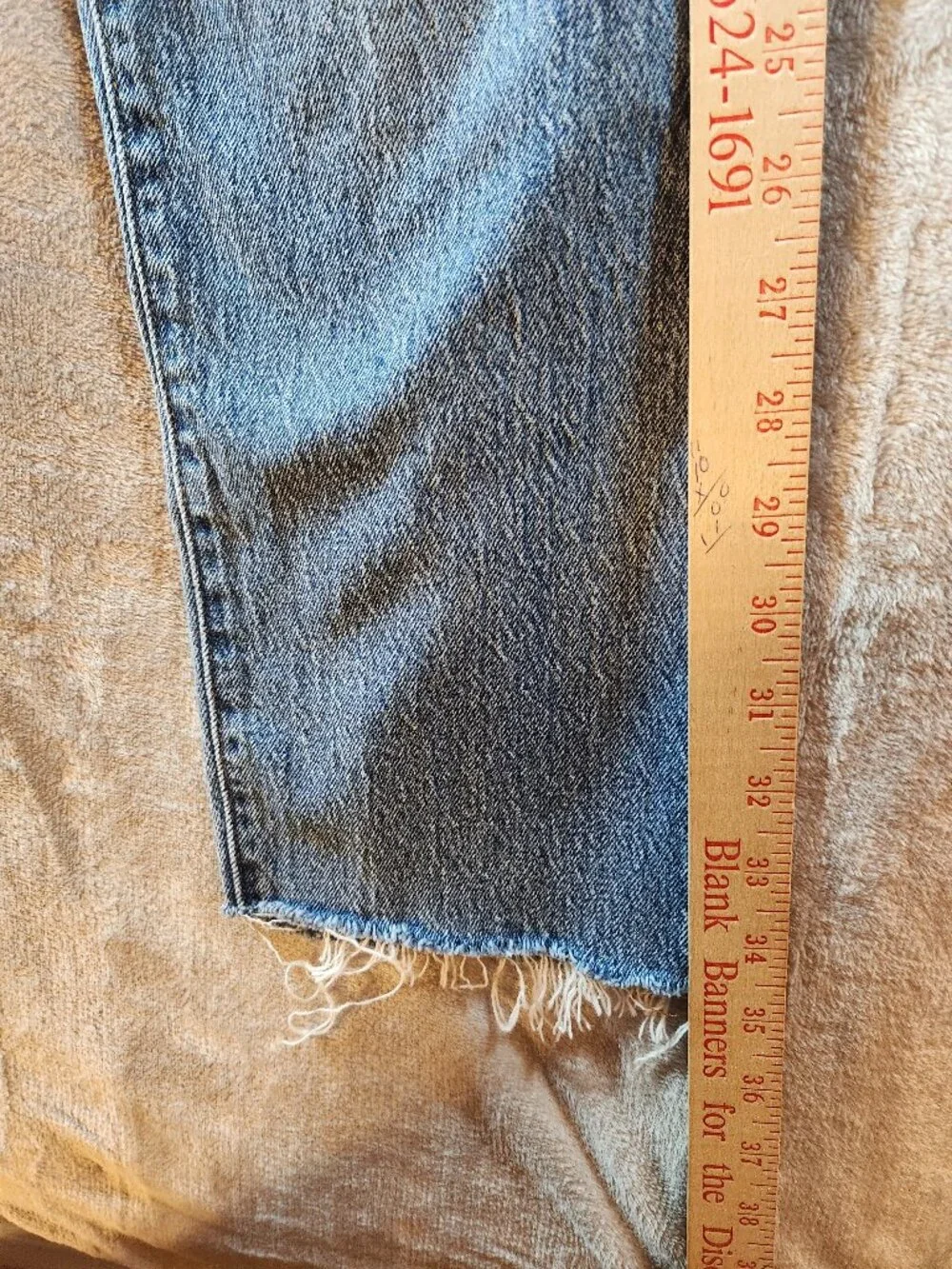 Levis 501 Skinny Jeans Womens W29 Cropped Blue Wash High Rise Button Fly Stretch